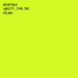 #D3F824 - Pear Color Image