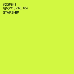 #D3F841 - Starship Color Image