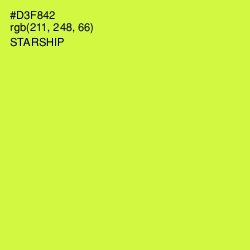 #D3F842 - Starship Color Image