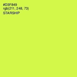 #D3F849 - Starship Color Image