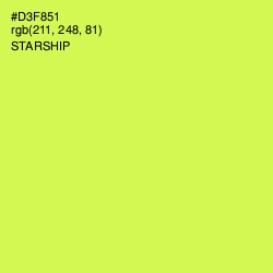 #D3F851 - Starship Color Image