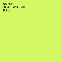 #D3F864 - Sulu Color Image