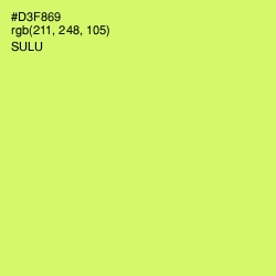 #D3F869 - Sulu Color Image