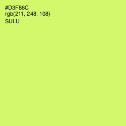 #D3F86C - Sulu Color Image