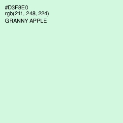 #D3F8E0 - Granny Apple Color Image