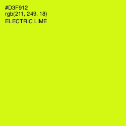 #D3F912 - Electric Lime Color Image