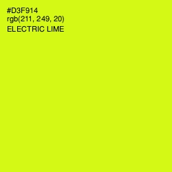 #D3F914 - Electric Lime Color Image