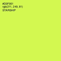 #D3F951 - Starship Color Image