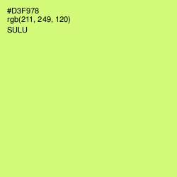 #D3F978 - Sulu Color Image