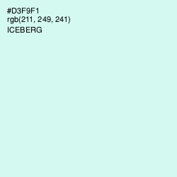 #D3F9F1 - Iceberg Color Image