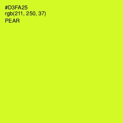 #D3FA25 - Pear Color Image