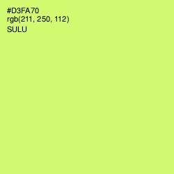 #D3FA70 - Sulu Color Image