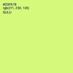 #D3FA78 - Sulu Color Image