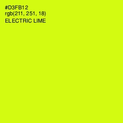 #D3FB12 - Electric Lime Color Image