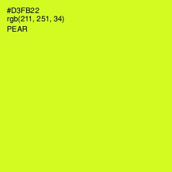#D3FB22 - Pear Color Image