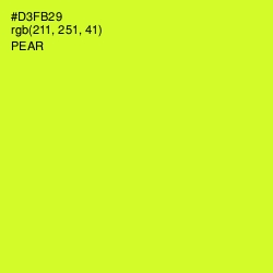 #D3FB29 - Pear Color Image