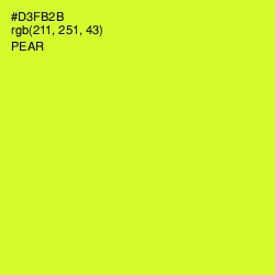 #D3FB2B - Pear Color Image