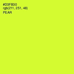 #D3FB30 - Pear Color Image