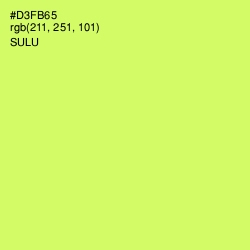 #D3FB65 - Sulu Color Image