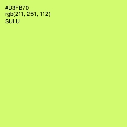 #D3FB70 - Sulu Color Image