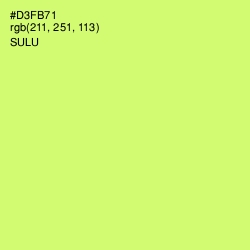 #D3FB71 - Sulu Color Image