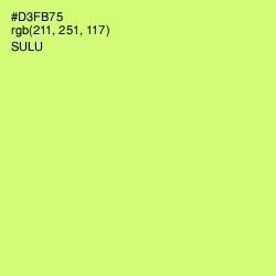 #D3FB75 - Sulu Color Image