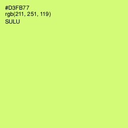 #D3FB77 - Sulu Color Image