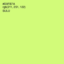 #D3FB7A - Sulu Color Image