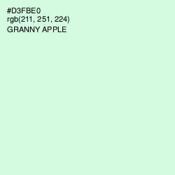 #D3FBE0 - Granny Apple Color Image