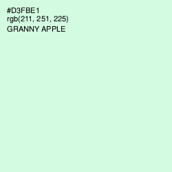 #D3FBE1 - Granny Apple Color Image