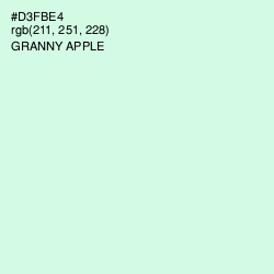 #D3FBE4 - Granny Apple Color Image