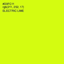 #D3FC11 - Electric Lime Color Image