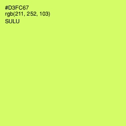 #D3FC67 - Sulu Color Image