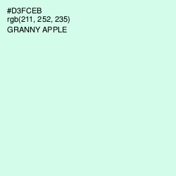 #D3FCEB - Granny Apple Color Image