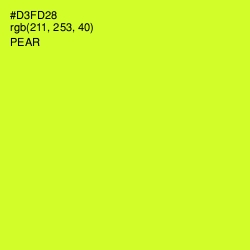 #D3FD28 - Pear Color Image