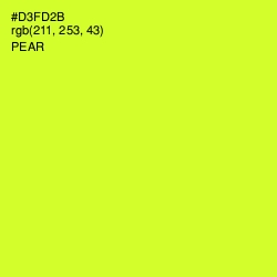 #D3FD2B - Pear Color Image