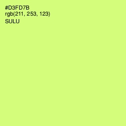 #D3FD7B - Sulu Color Image