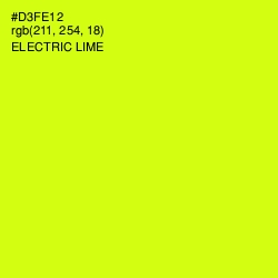 #D3FE12 - Electric Lime Color Image