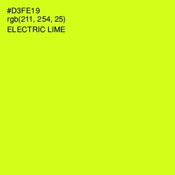 #D3FE19 - Electric Lime Color Image