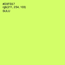 #D3FE67 - Sulu Color Image