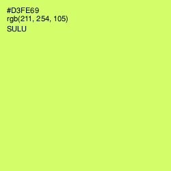 #D3FE69 - Sulu Color Image