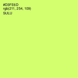 #D3FE6D - Sulu Color Image