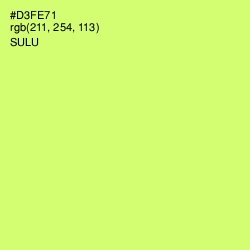 #D3FE71 - Sulu Color Image