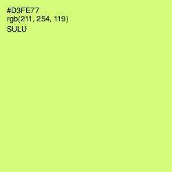 #D3FE77 - Sulu Color Image