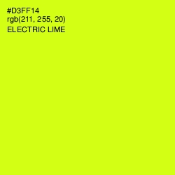 #D3FF14 - Electric Lime Color Image