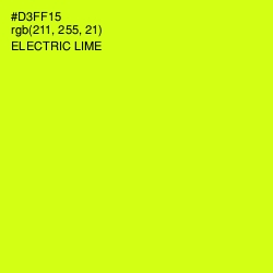 #D3FF15 - Electric Lime Color Image