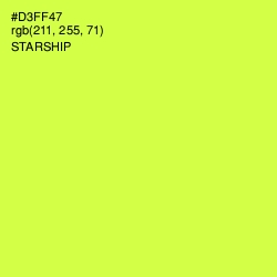 #D3FF47 - Starship Color Image