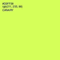 #D3FF58 - Canary Color Image