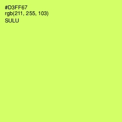 #D3FF67 - Sulu Color Image