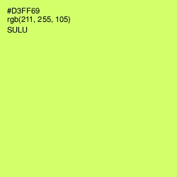 #D3FF69 - Sulu Color Image